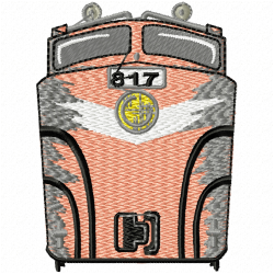 Trains Embroidery Design 8 Trains Embroidery Design 8